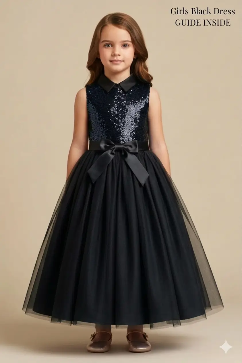 Girls Black Dress
