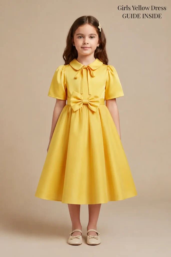 Girls Yellow Dress