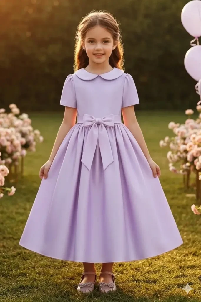 Purple Dresses For Kids