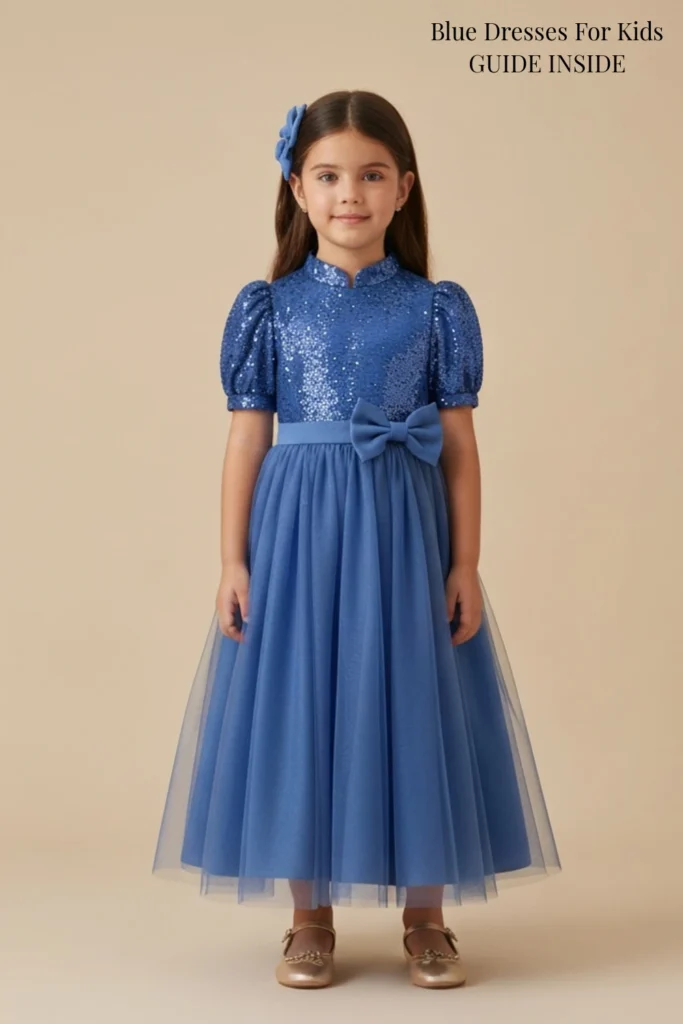 Blue Dresses For Kids