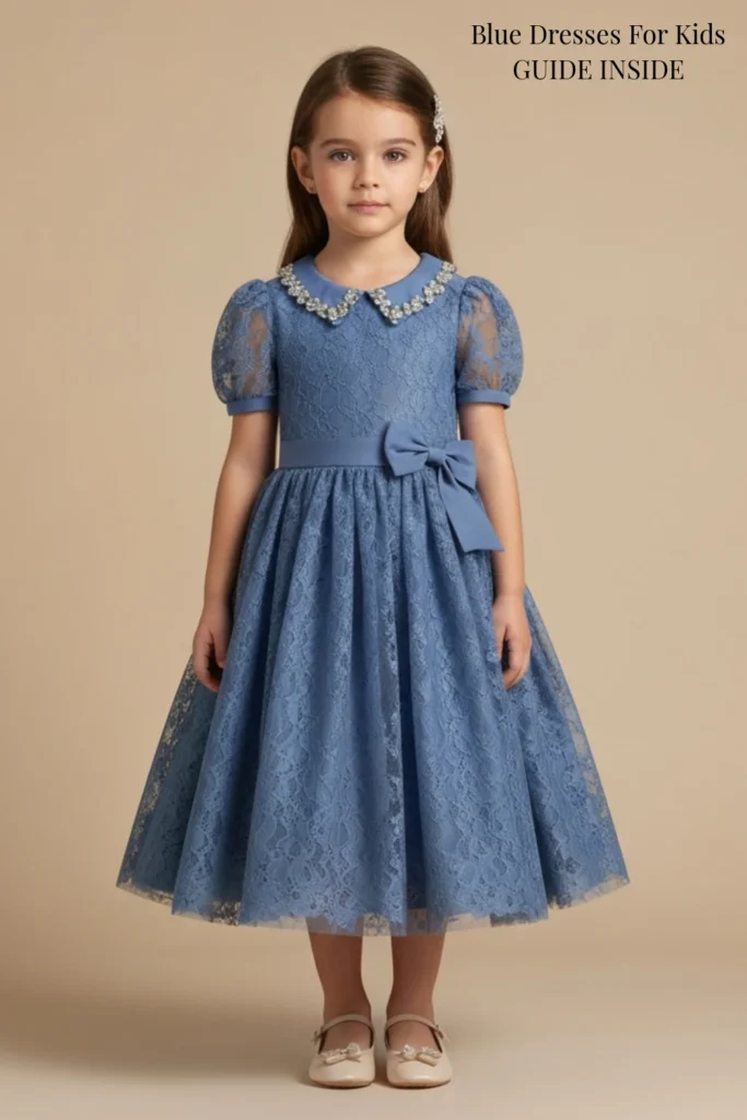 Blue Dresses For Kids