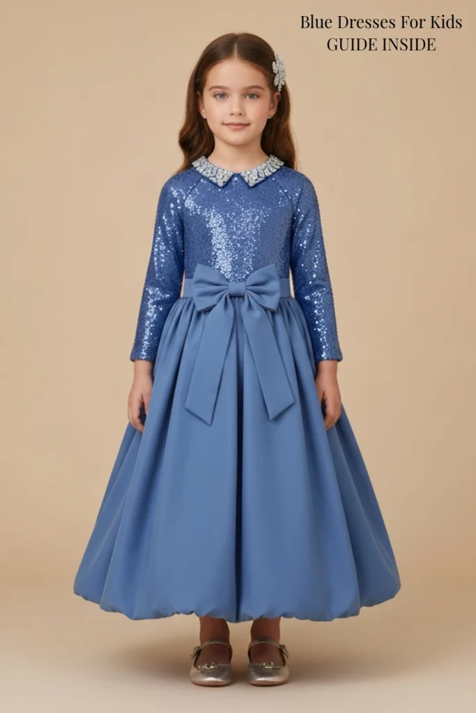 Blue Dresses For Kids