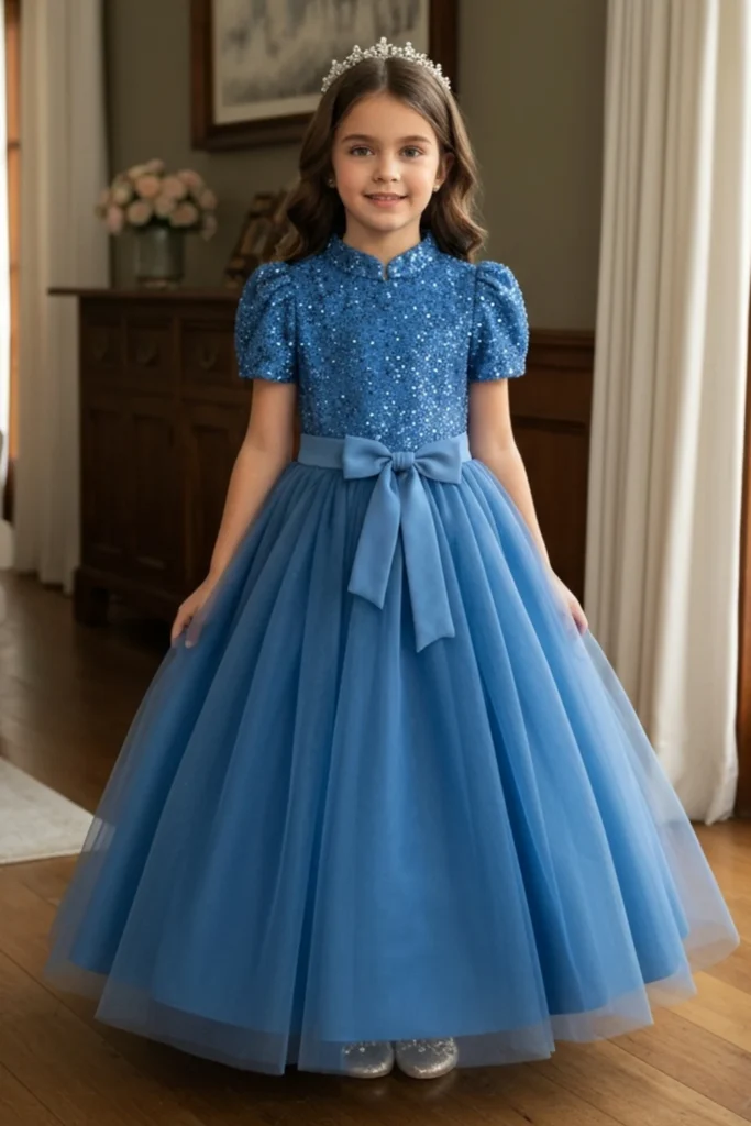 Blue Dresses For Kids