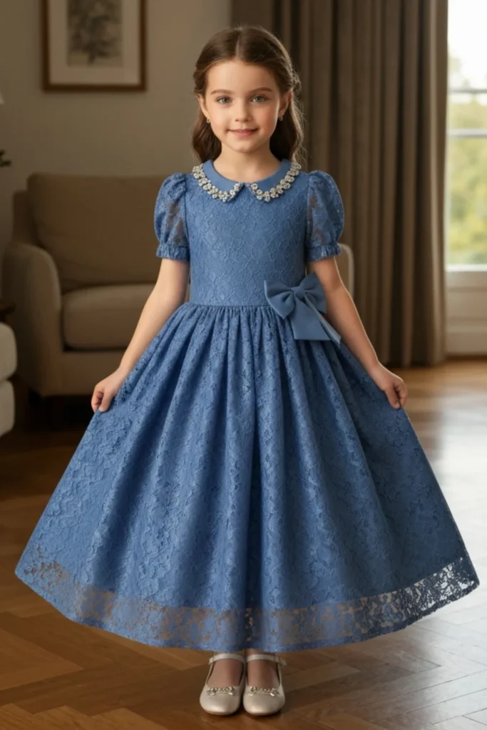Blue Dresses For Kids