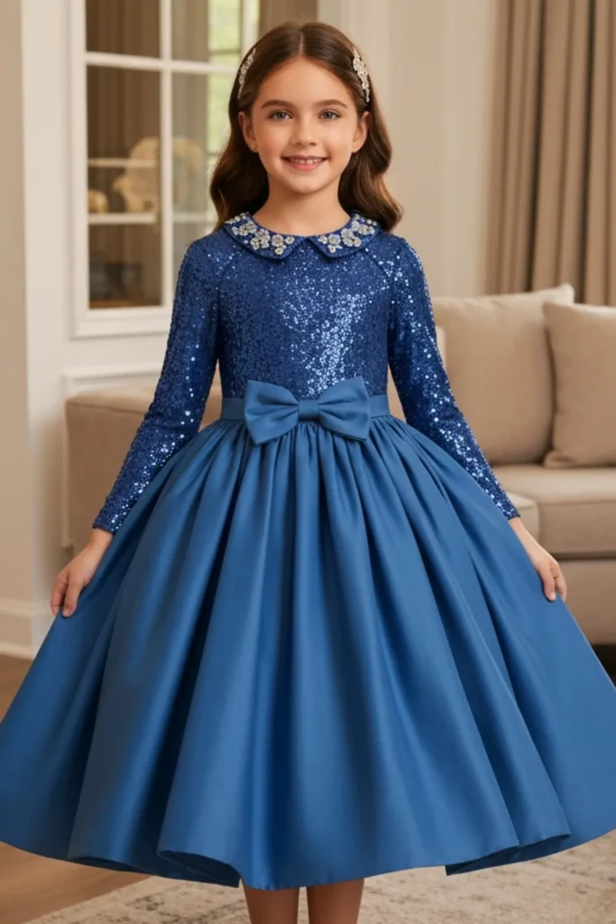 Blue Dresses For Kids
