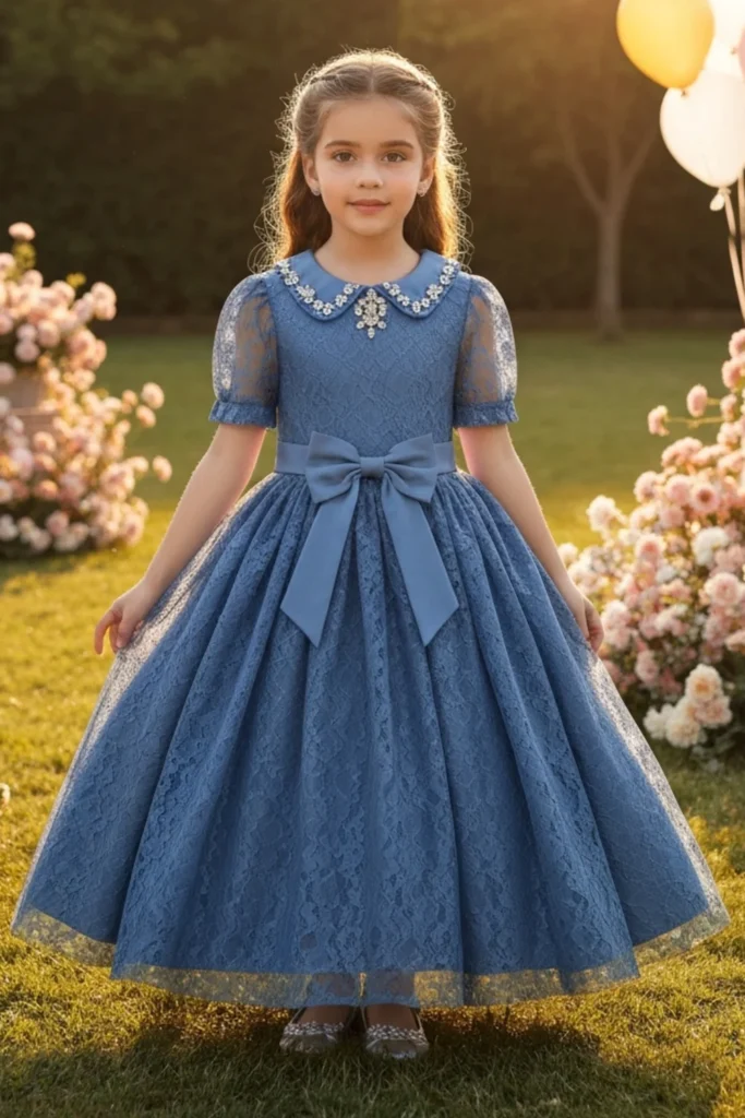 Blue Dresses For Kids