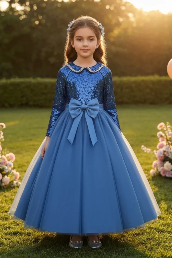Blue Dresses For Kids