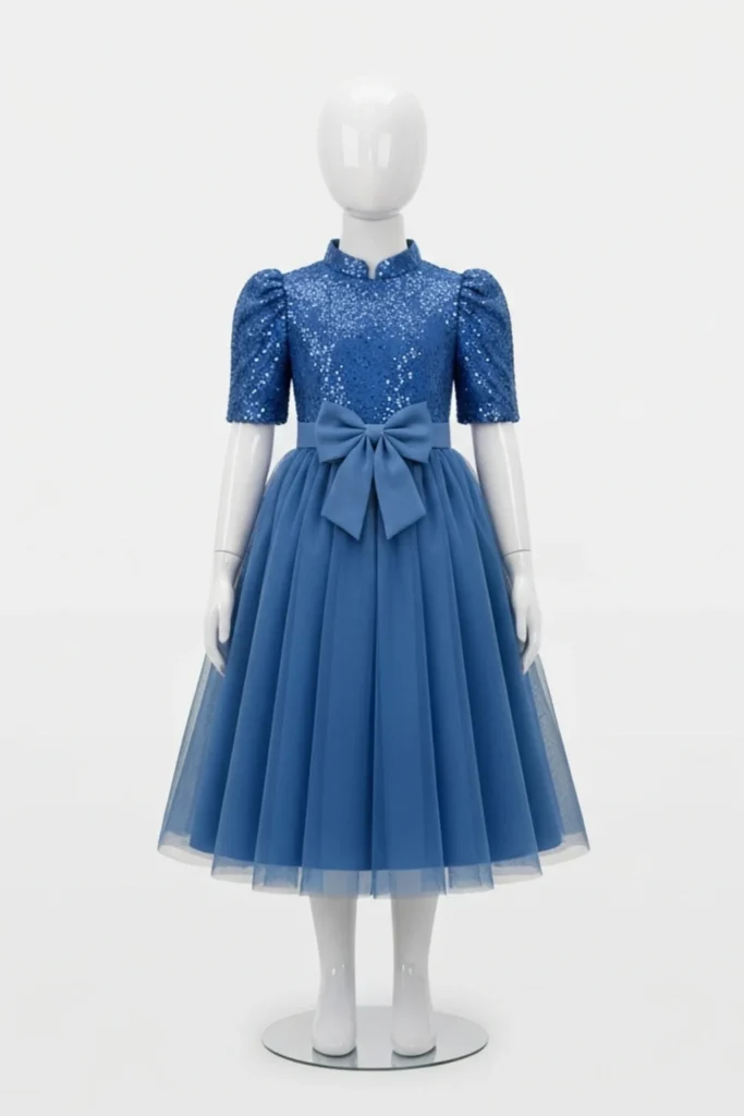 Blue Dresses For Kids