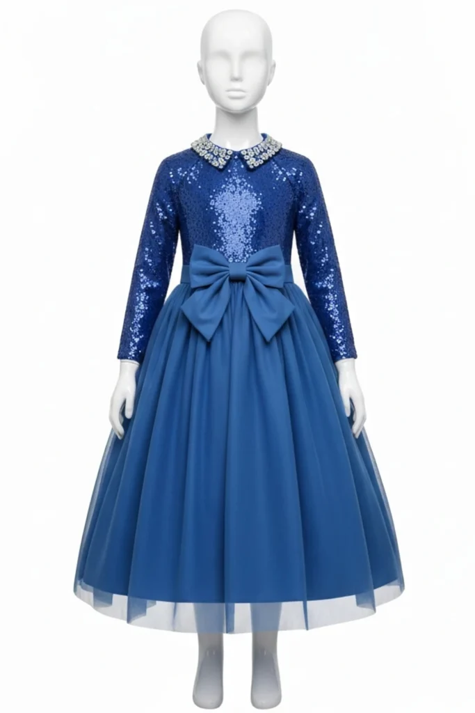 Blue Dresses For Kids