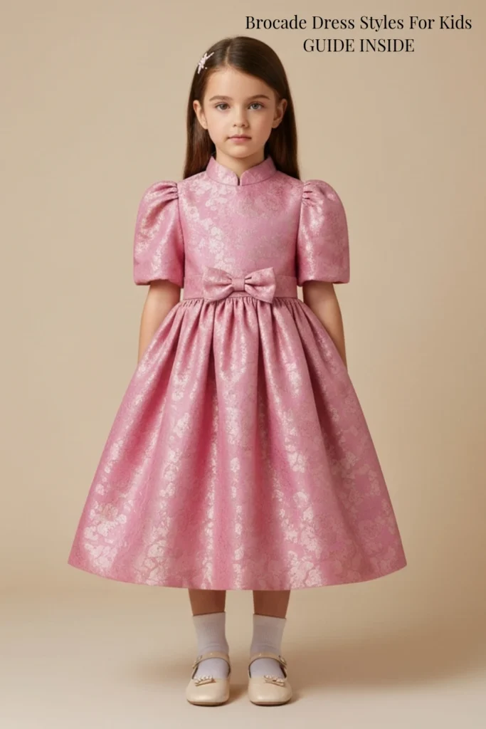 Brocade Dress Styles For Kids