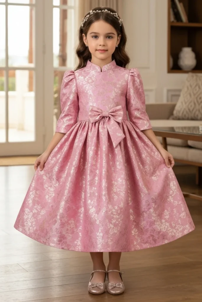 Brocade Dress Styles For Kids