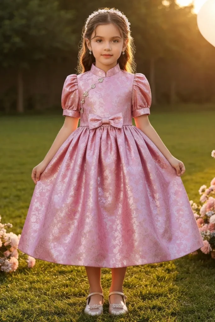 Brocade Dress Styles For Kids