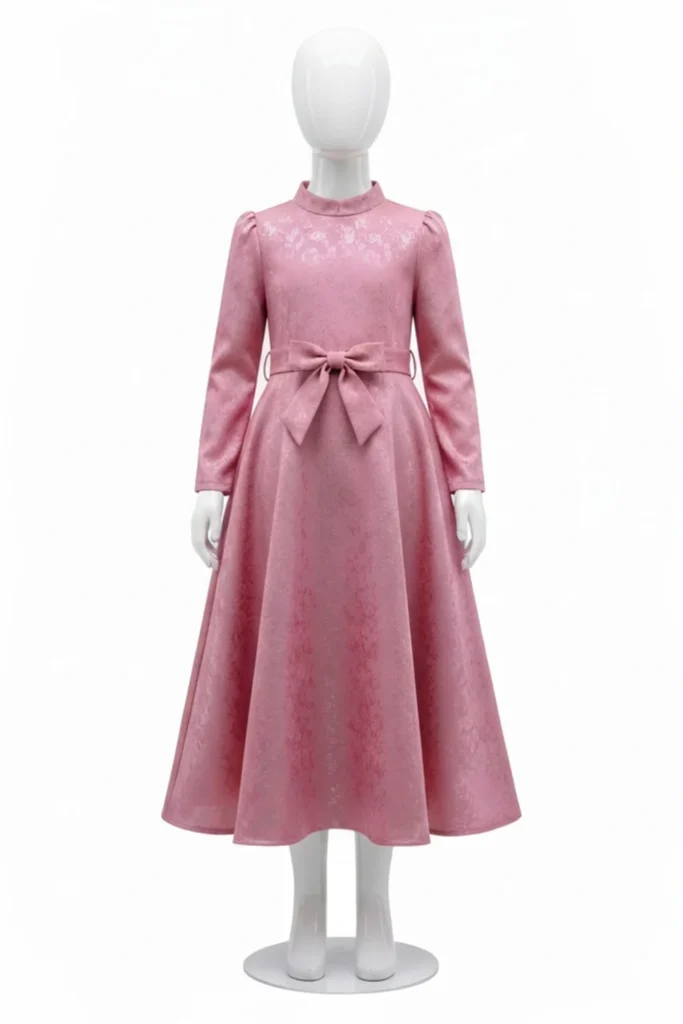 Brocade Gown Style For Kids