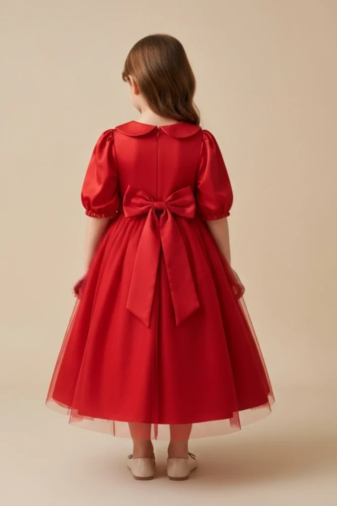 Cute Red Dress For Kids