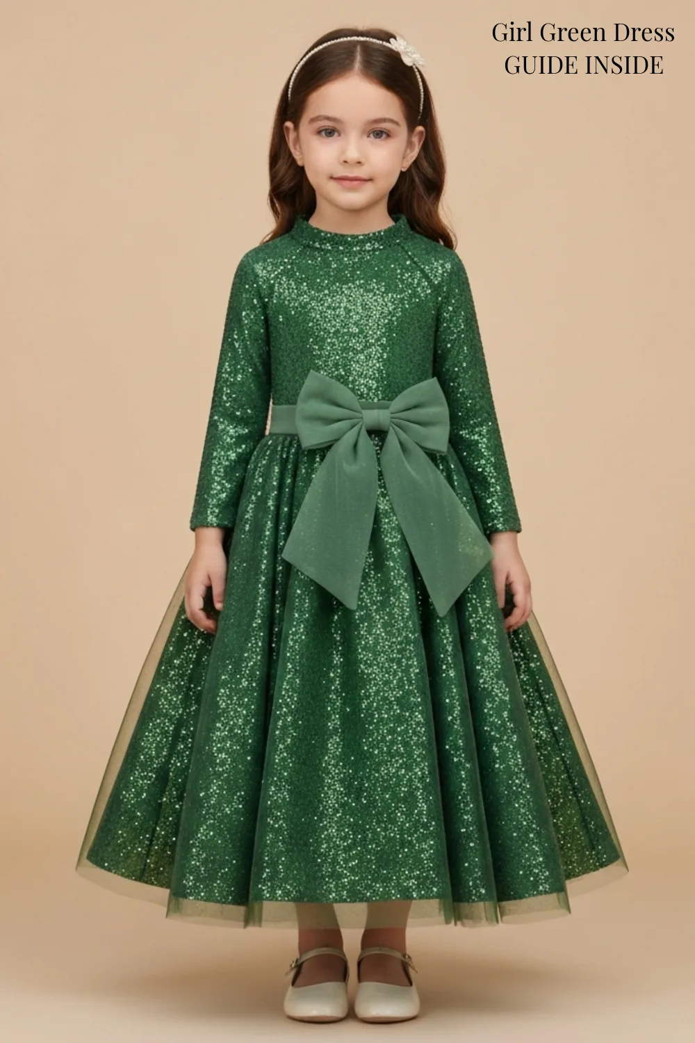 Girl Green Dress