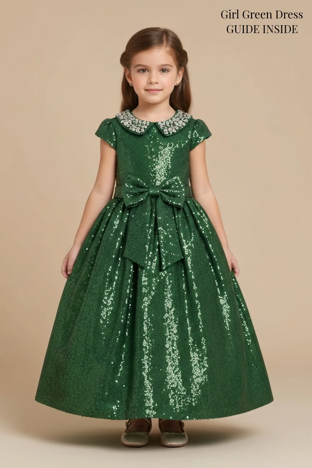 Girl Green Dress