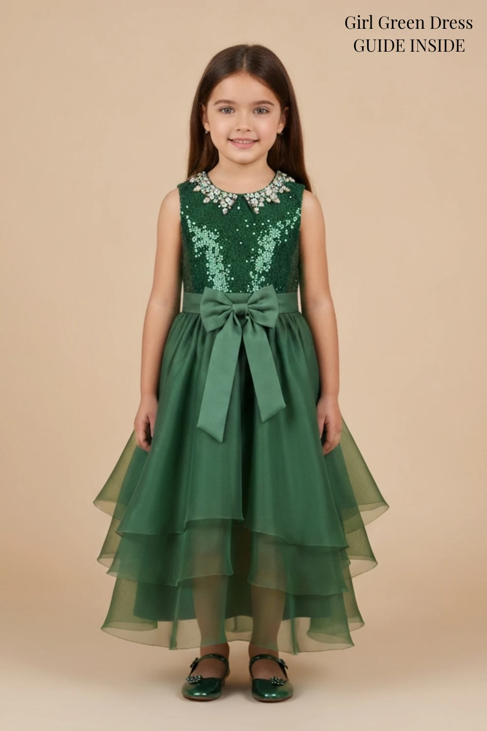 Girl Green Dress