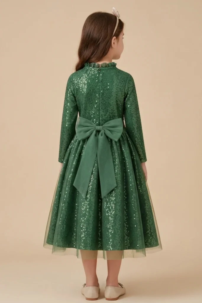 Girl Green Dress