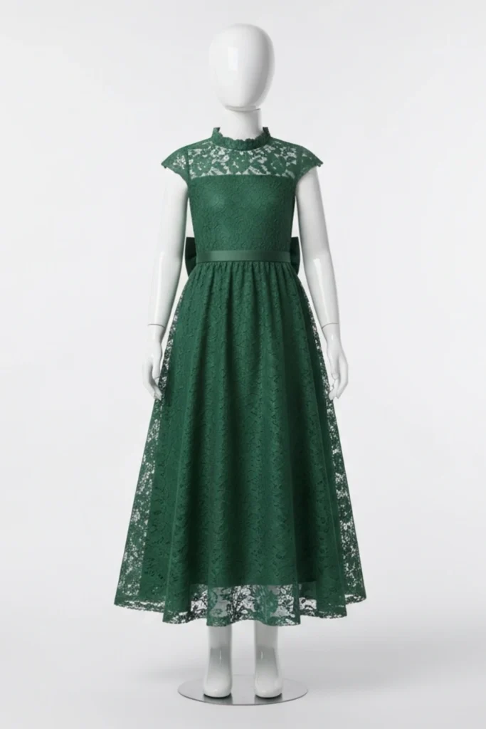 Girl Green Dress
