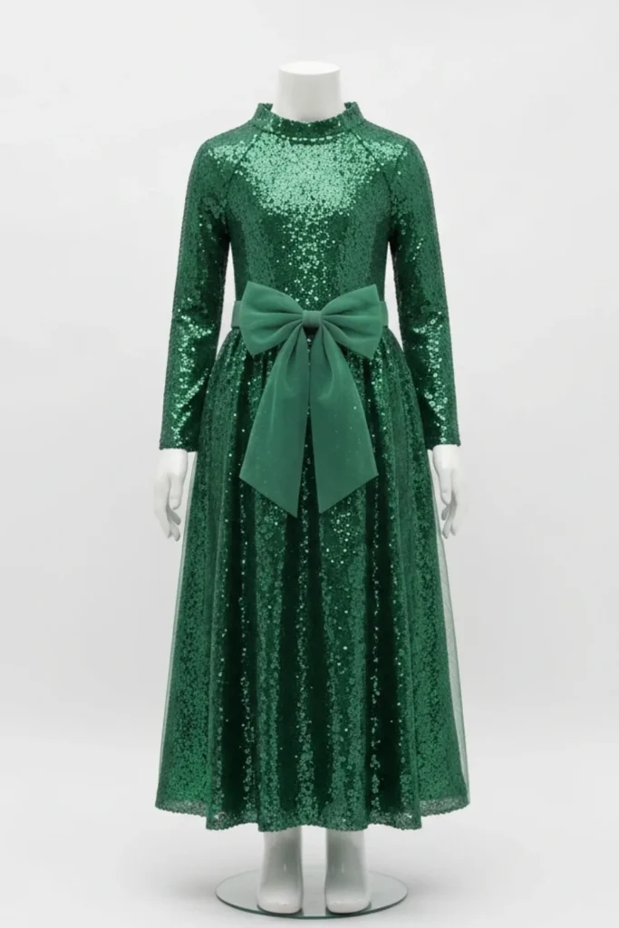 Girl Green Dress