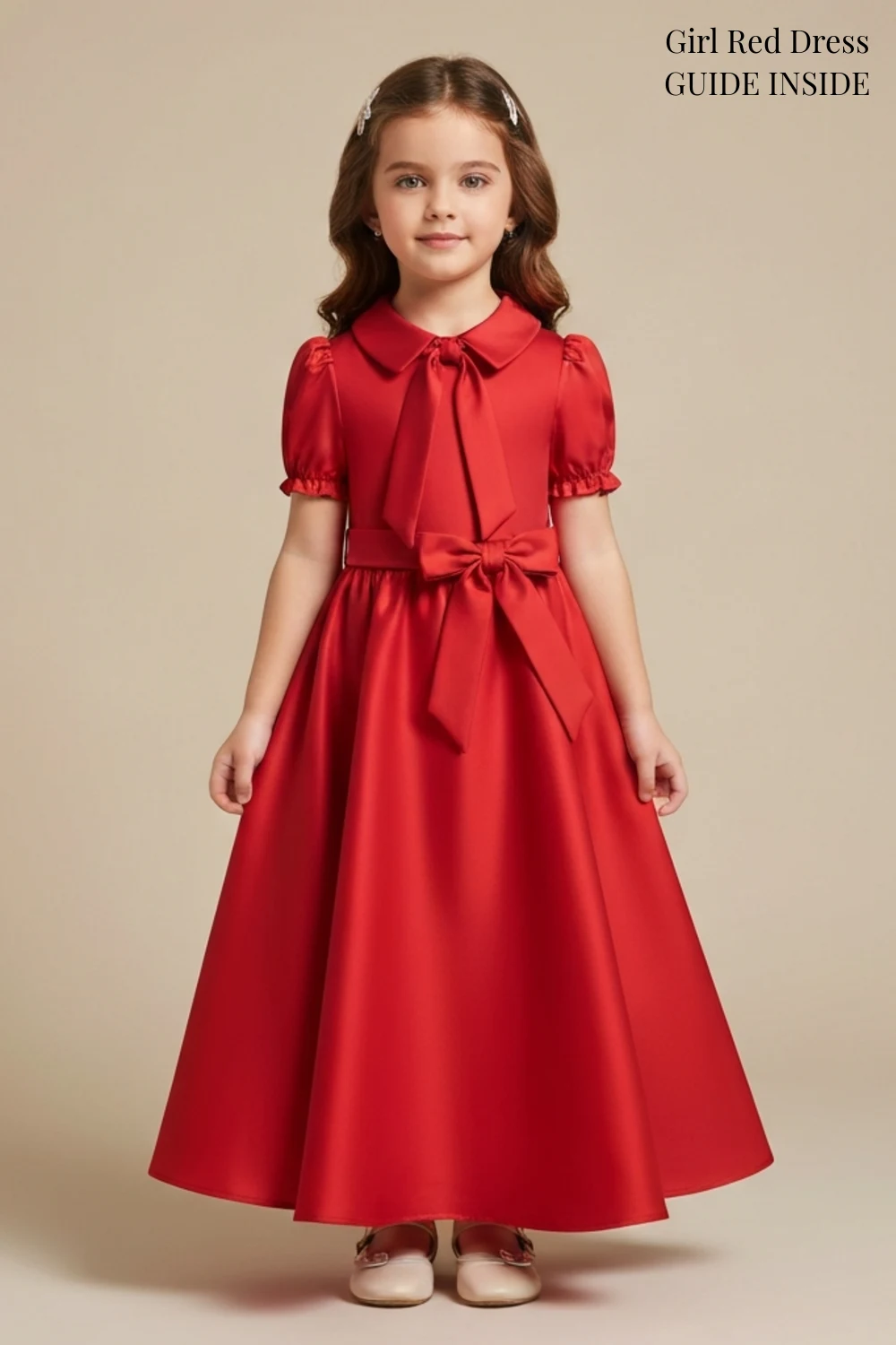Girl Red Dress