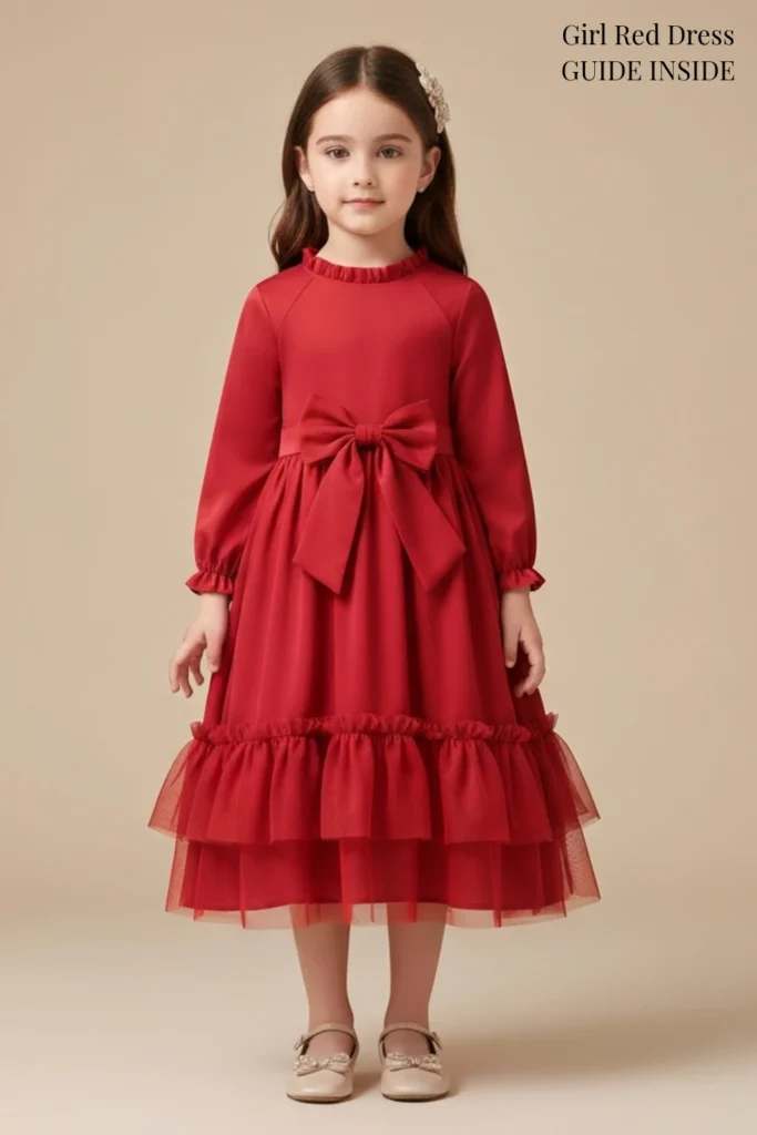 Girl Red Dress