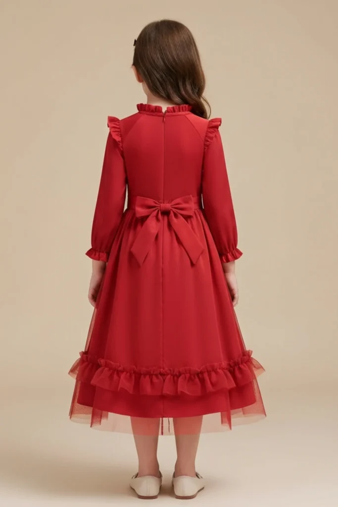 Girl Red Dress