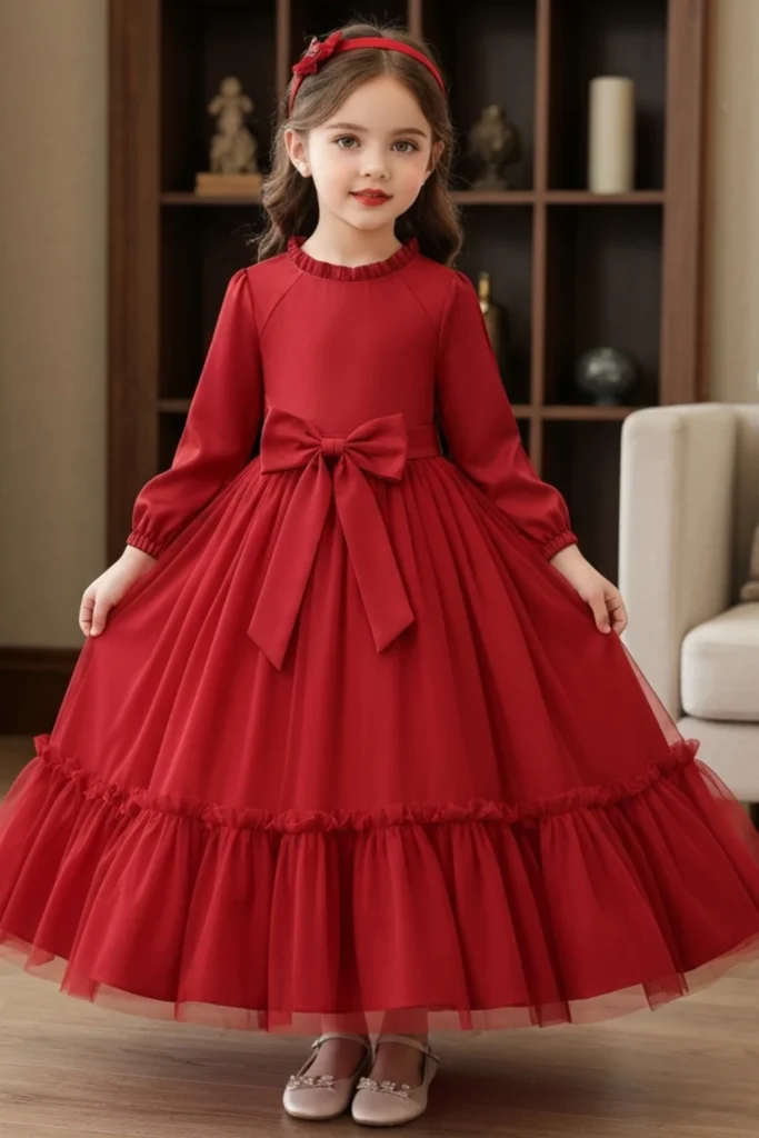 Girl Red Dress