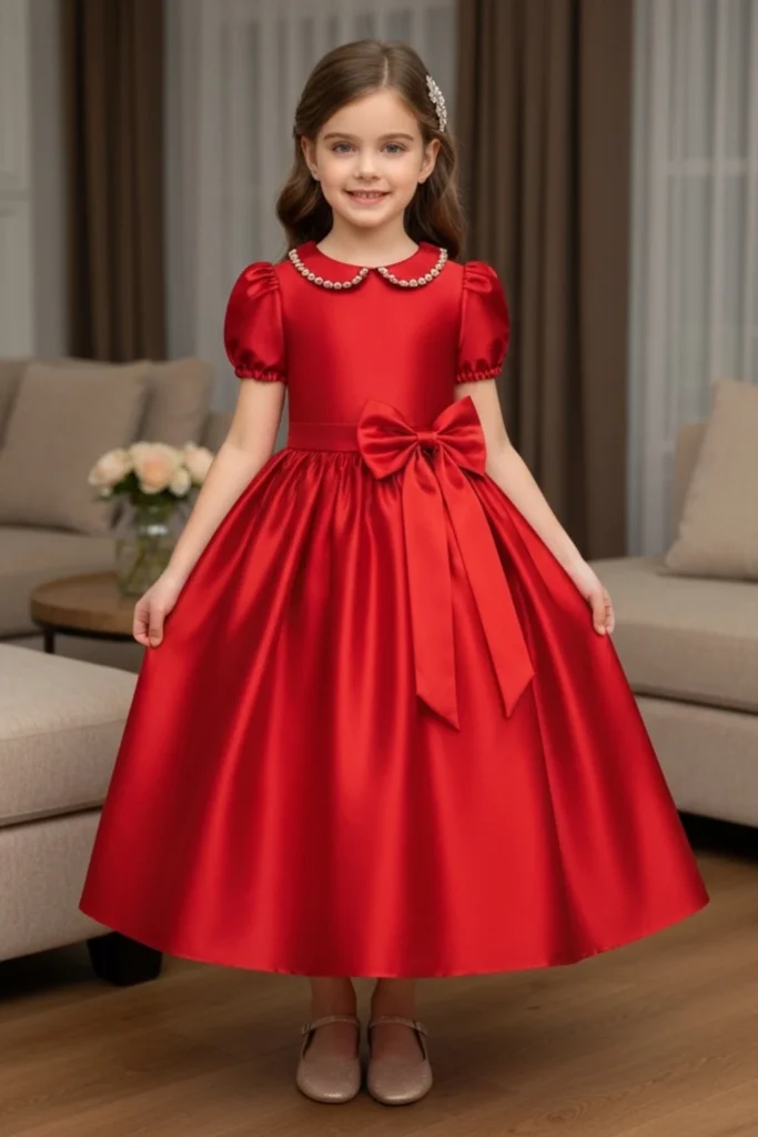 Girl Red Dress