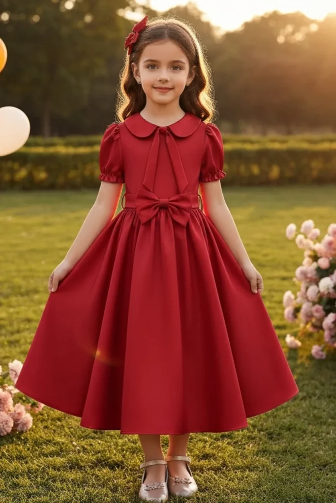 Girl Red Dress