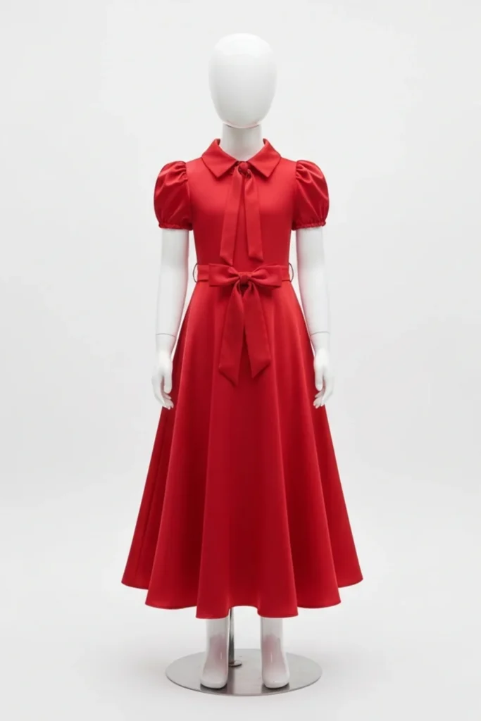 Girl Red Dress