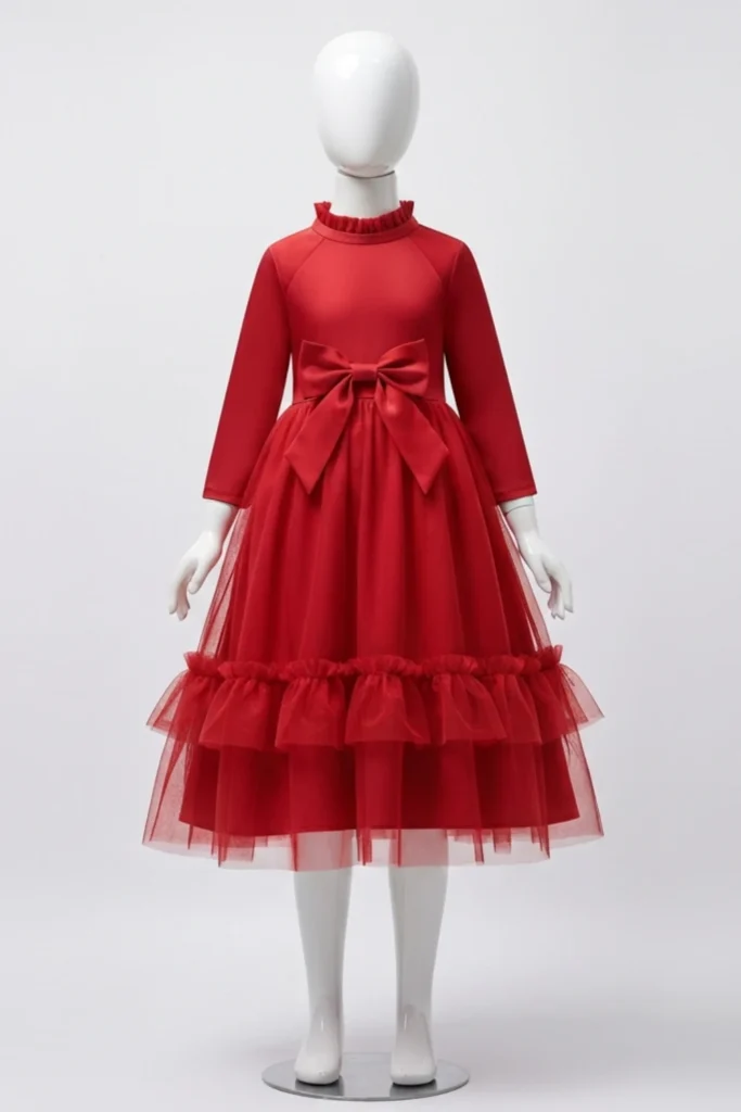 Girl Red Dress