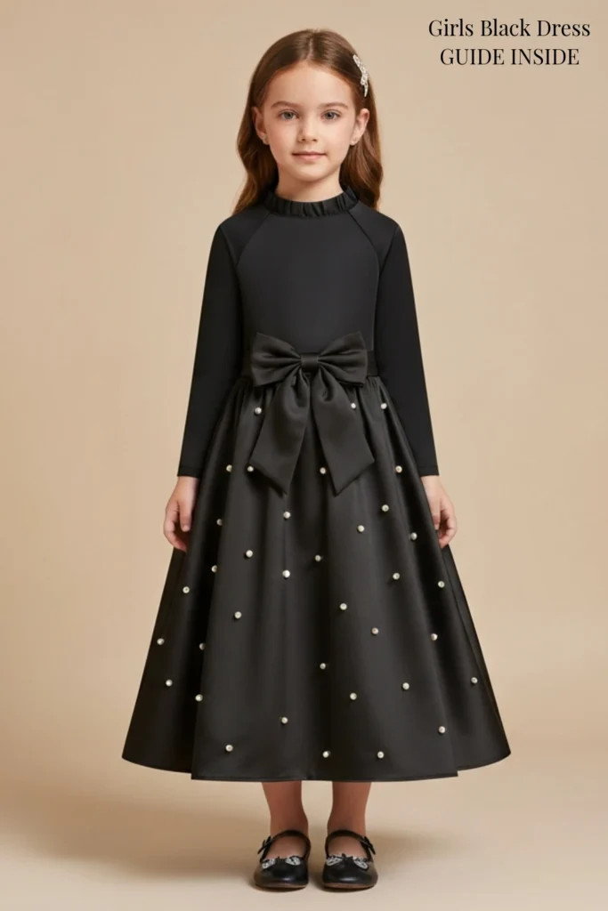 Girls Black Dress