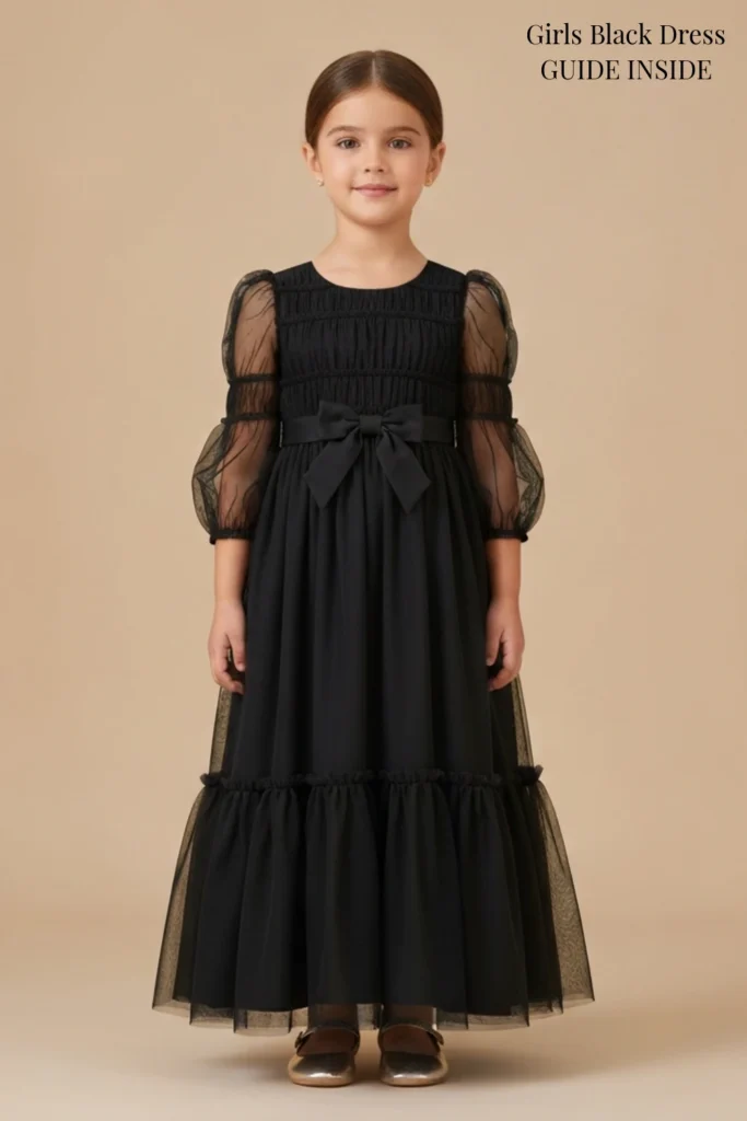 Girls Black Dress