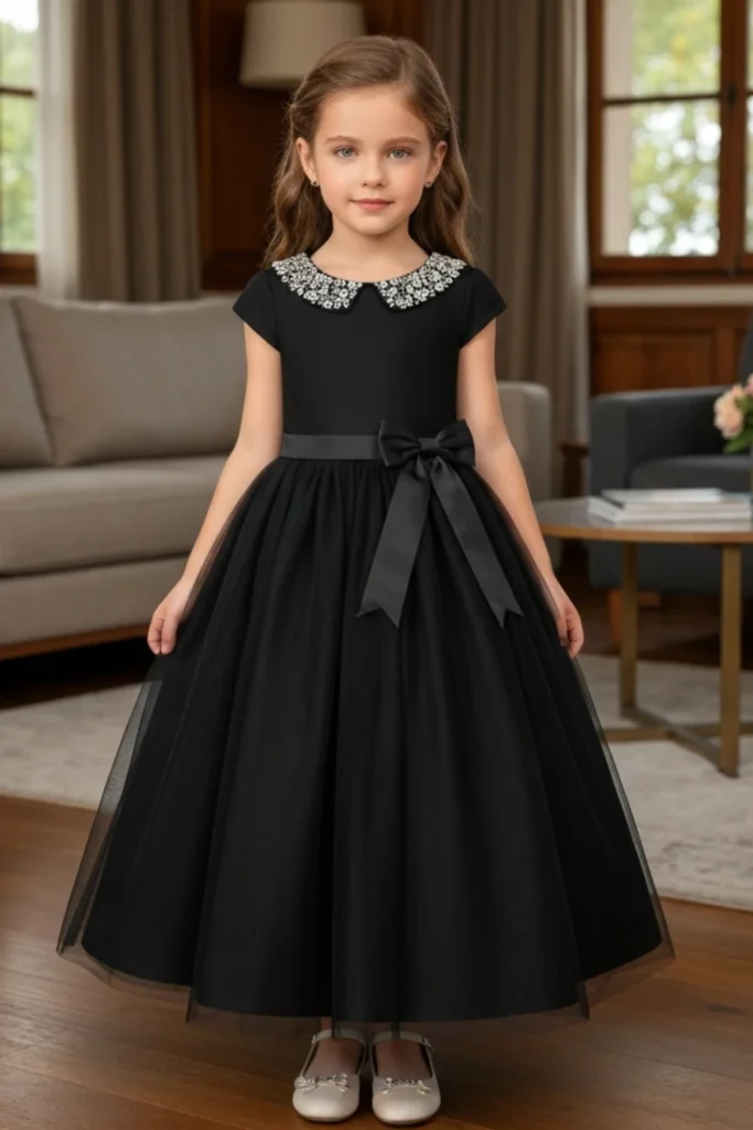 Girls Black Dress