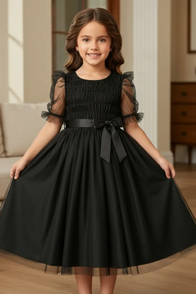 Girls Black Dress
