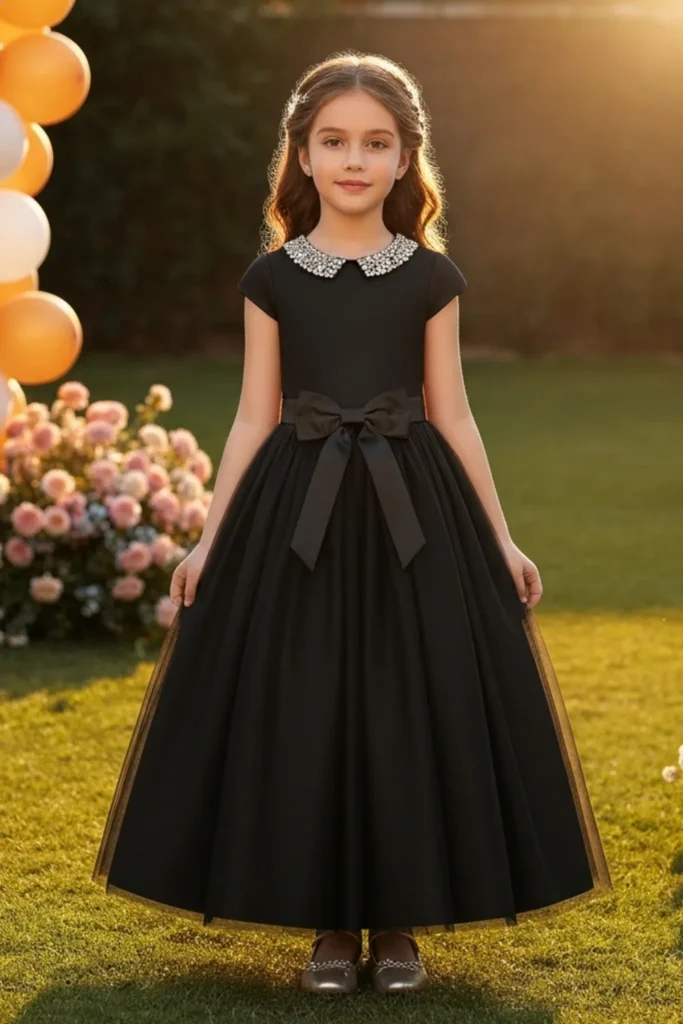 Girls Black Dress