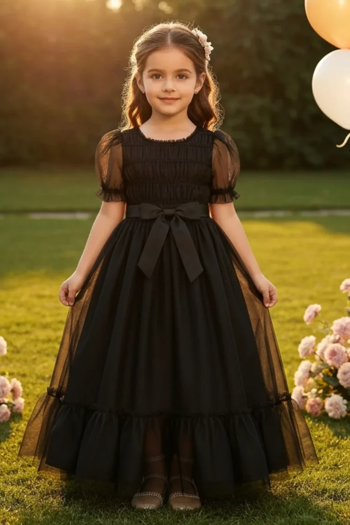 Girls Black Dress