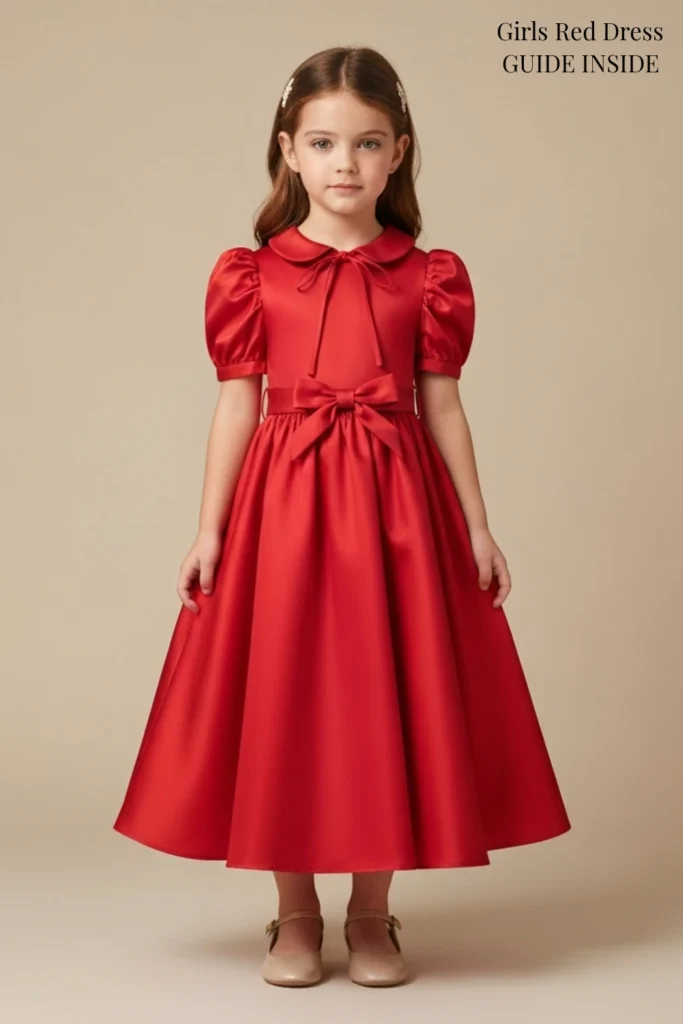 Girls Red Dress