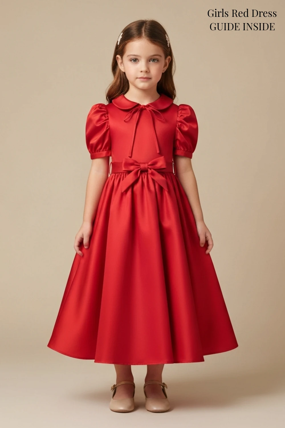 Girls Red Dress