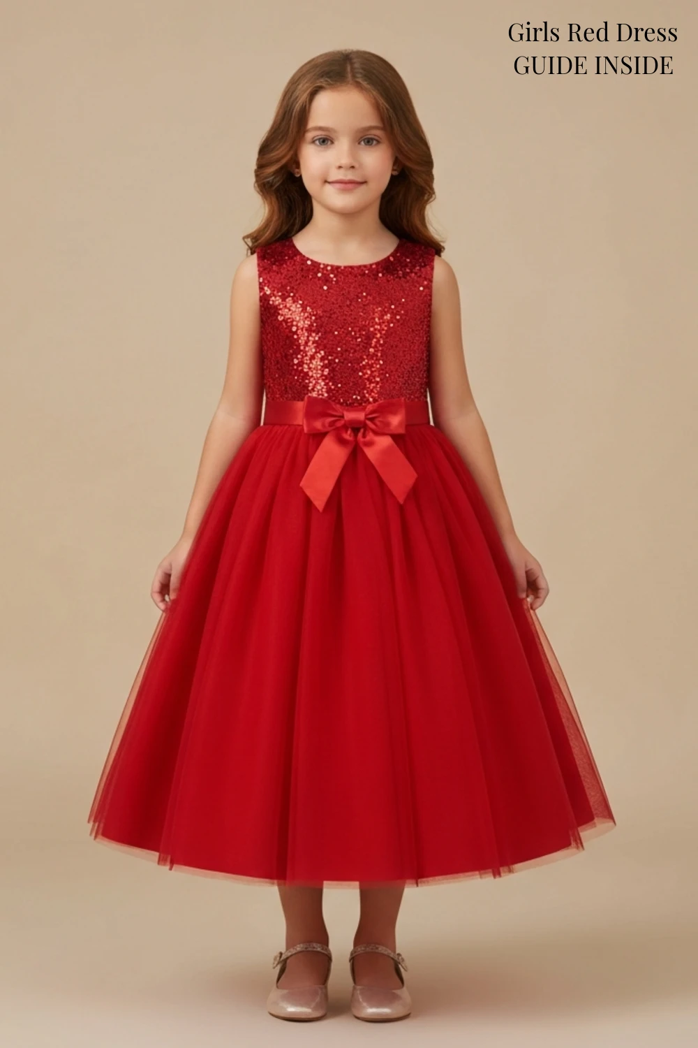 Girls Red Dress