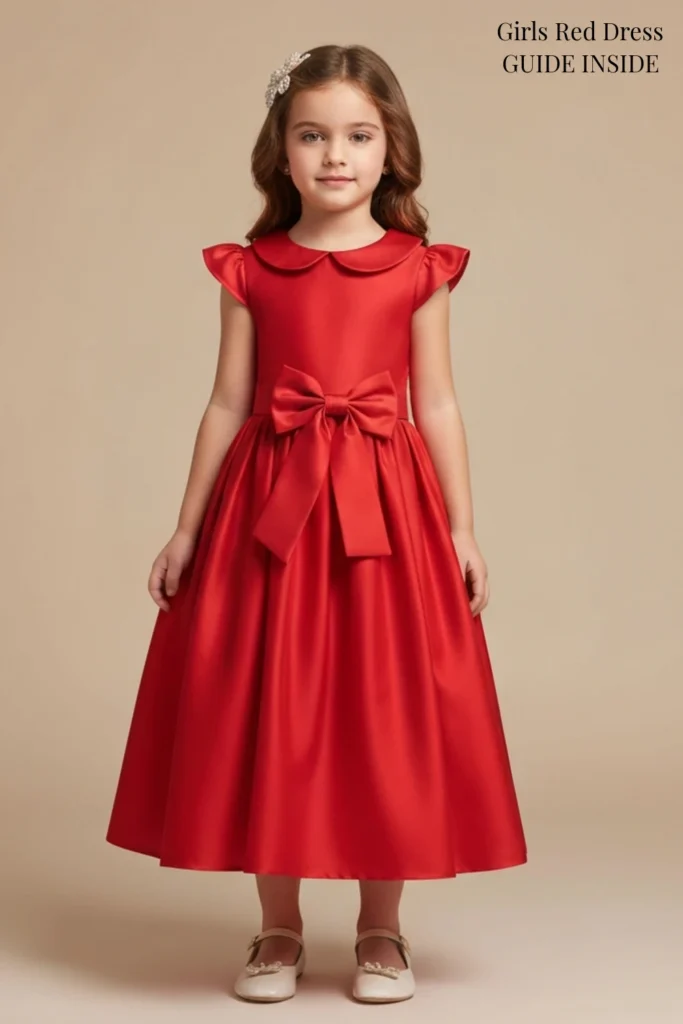 Girls Red Dress