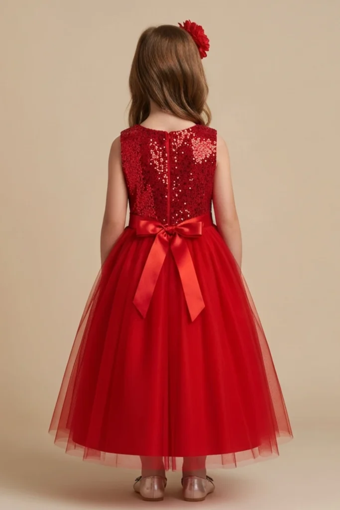 Girls Red Dress