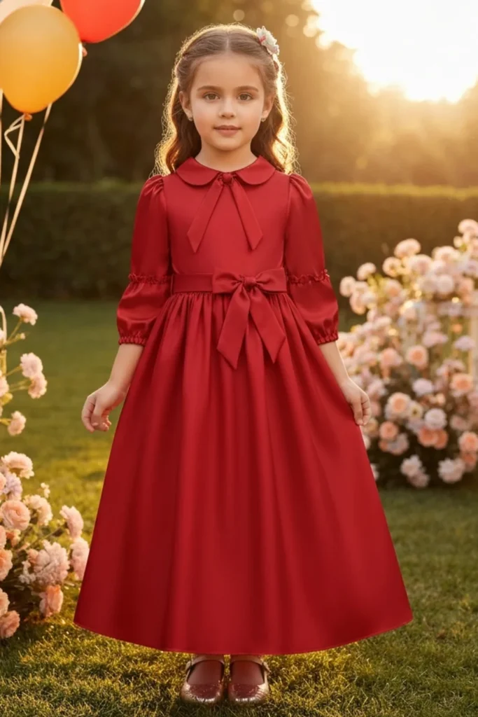 Girls Red Dress