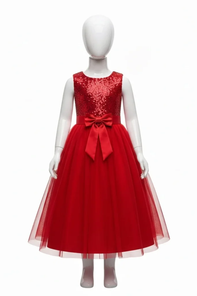 Girls Red Dress