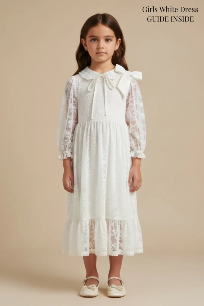 Girls White Dress