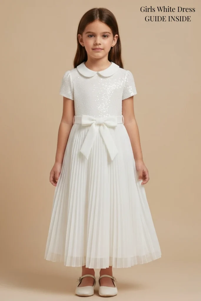 Girls White Dress