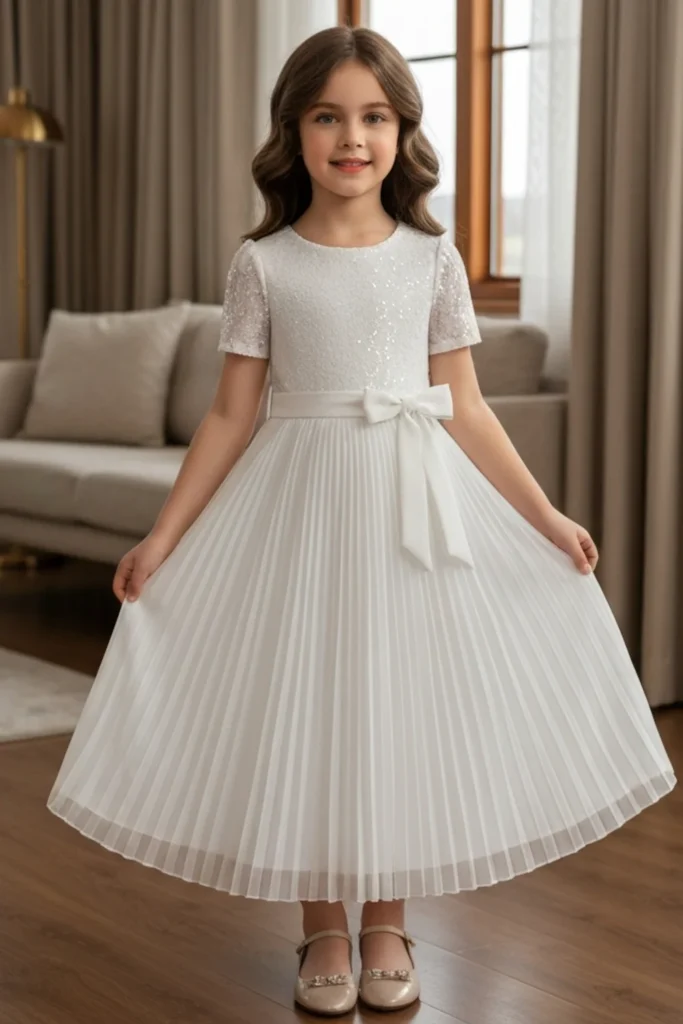 Girls White Dress