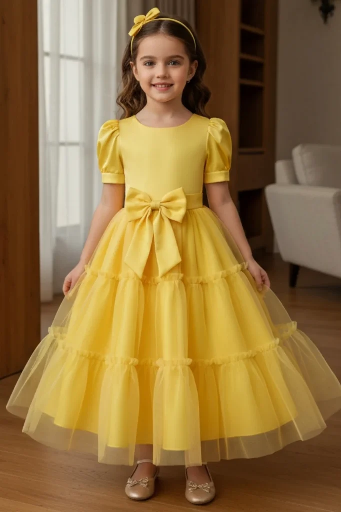 Girls Yellow Dress