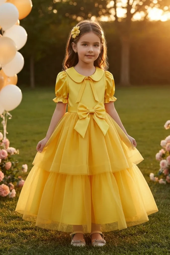 Girls Yellow Dress